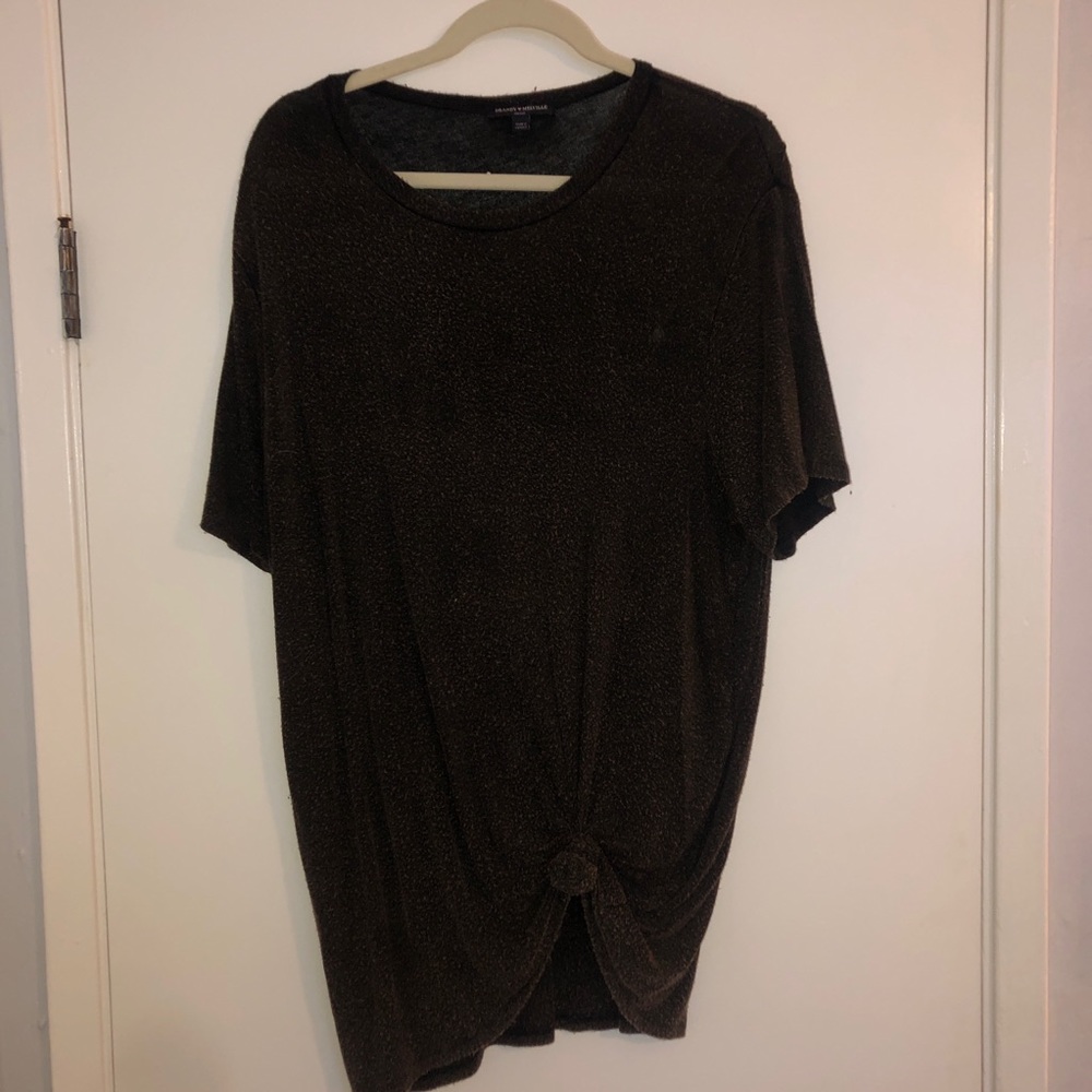 Brandy Melville Brown Basic Tee